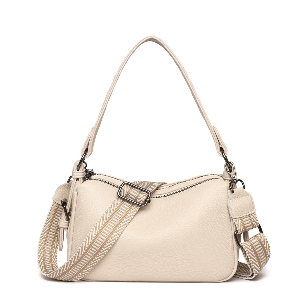 Fashionable and Casual Large-capacity Pillow Bag, Single-shoulder Crossbody Bag Made of Cowhide