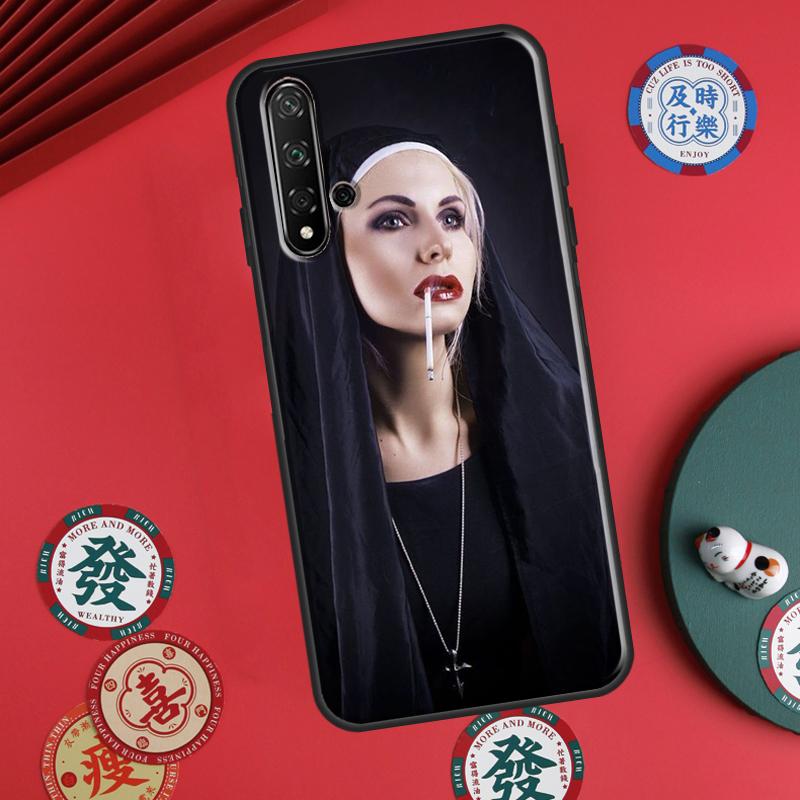 Jesus Nonne Schwester Für Huawei P60 Pro P30 P40 Lite Nova 7i 8i 11i 12i 12s 10 9 SE Y90 Y60 Y70 Y72 Y61 Y91 Hülle