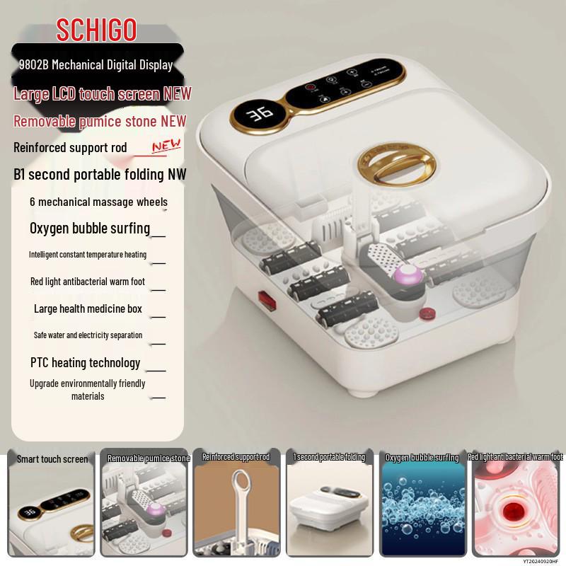 Chigo Smart Portable Foot Bath - Heated, Foldable & Automatic Electric Massager