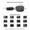 Carrying Case for DJI Osmo Action 5 Pro/4/3, Small Storage Bag for GoPro, PU Hard Travel Protector Case for Insta360 Ace/Ace Pro