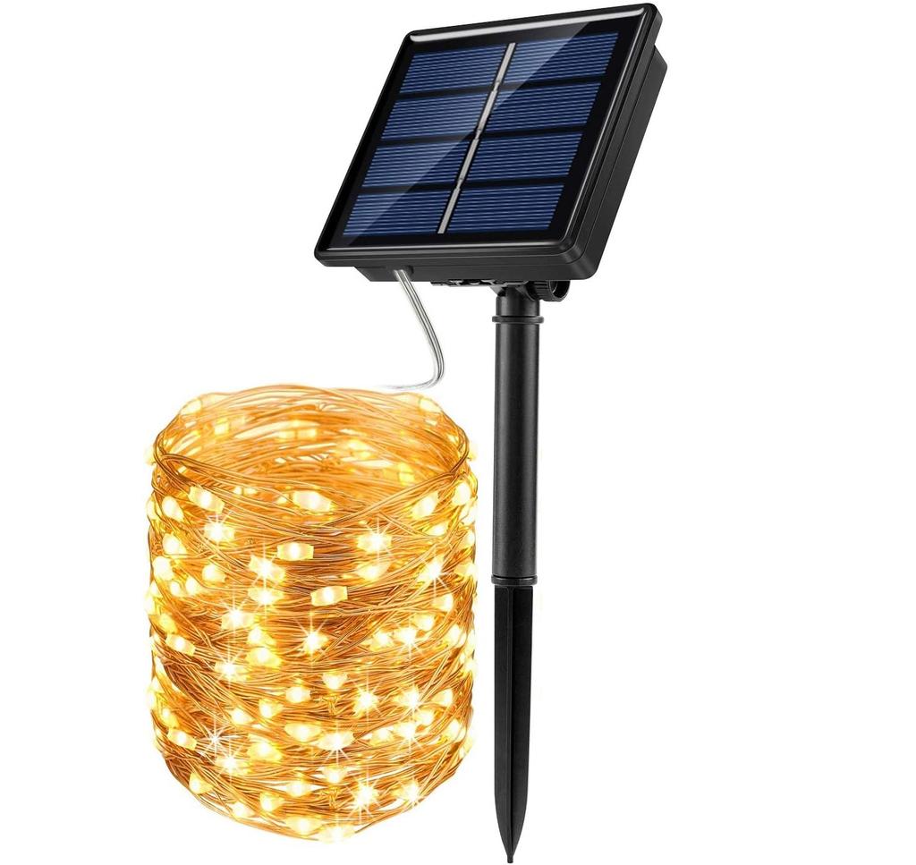 Solar Powered Outdoor String Lights 50/100/200/300 LED for Holiday Christmas Parties Waterproof Fairy Garden Flower Garlands
