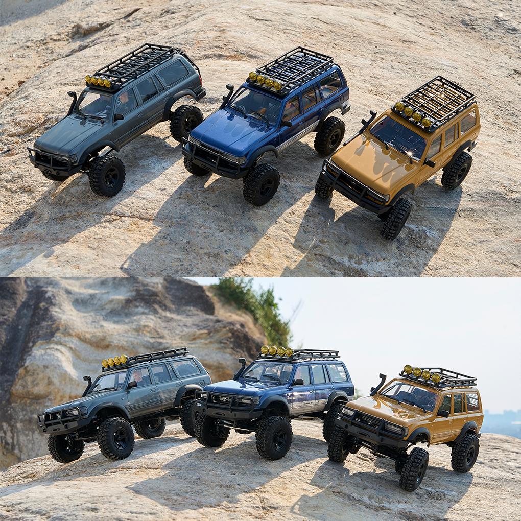 FMS LC80 FCX18 Land Cruiser RC Car 1/18 LC80 2.4Ghz 4WD Brushless RC Electric Remote Control Model Car Rock Crawler