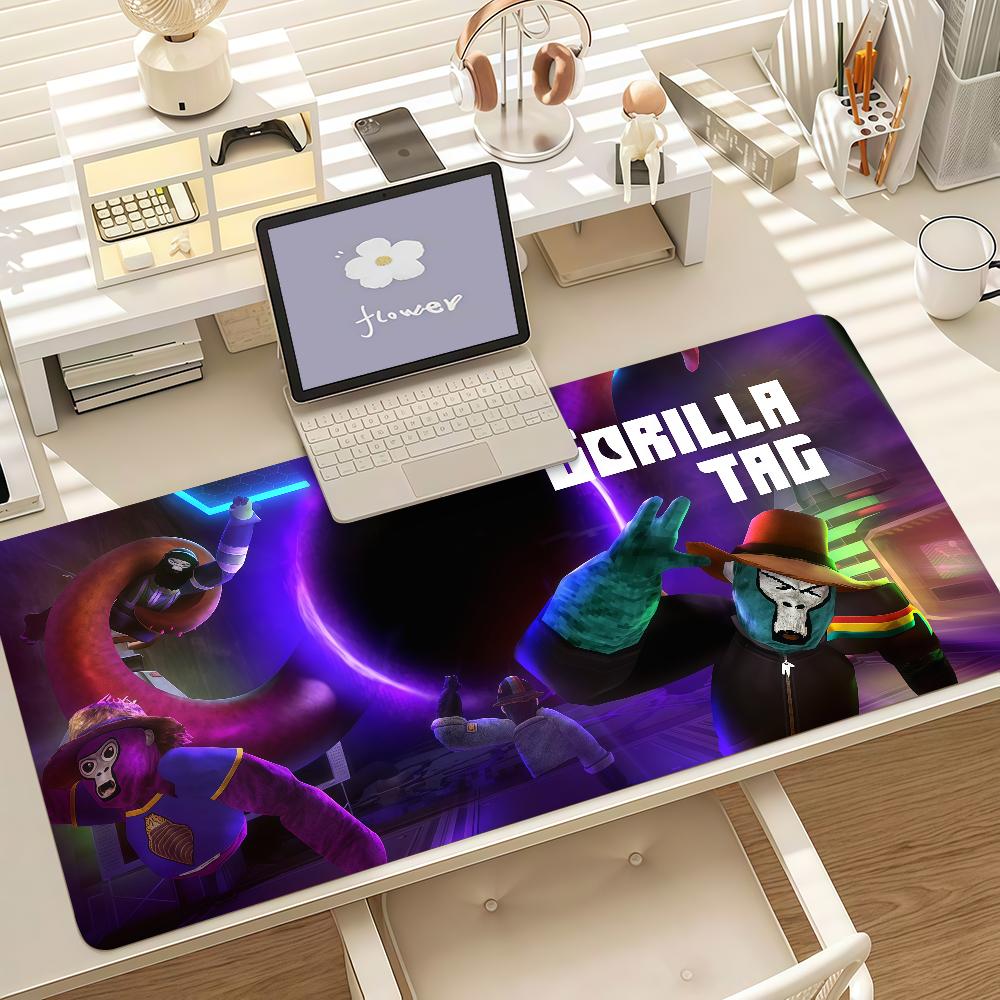 Tappetino Mouse Gioco G-Gorilla T-Tag Bordo in Gomma Antiscivolo Bloccato Spesso Tappetino da Scrivania per Gaming su Laptop