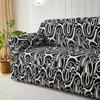 1pc Printed Skirt Sofa Cover, Elastic, Anti-slip. Simple, Modern, All-season, Dust & Cat-proof. Retractable, Washable, Durable.