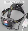 Super Bright LED Headlamp XHP90 Lamp Beads Waterproof Headlight Power Display Headtorch Suitable Exploration Hunting Fishing