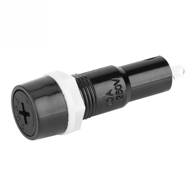 20 Pcs Sicherungshalter MF-527 5x20mm Sicherungsgehäuse Schwarz