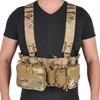 Tactical Chest Vest Rig Bag Field Training Vest Multifunctional Camouflage Strap with Multi-Pocket Outdoor Camping CS Match Pack