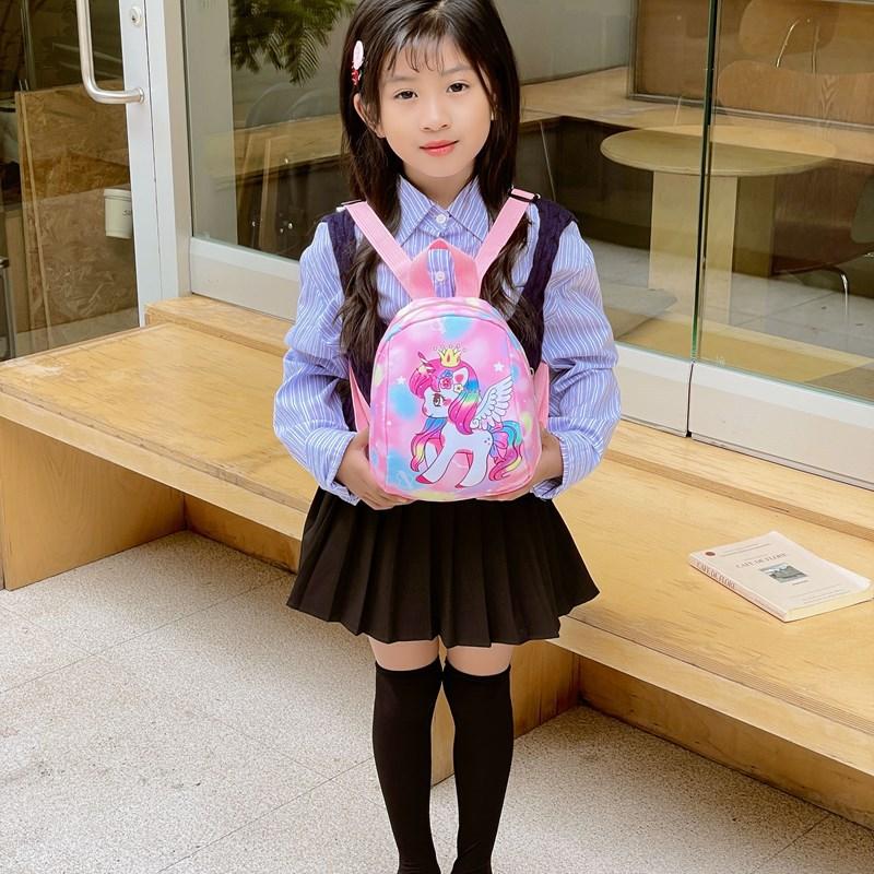 Chaofan Children'S Bag Cute Cartoon Pony Boys And Girls Small Schoolbag Foreign Style Printing Children'S Backpack