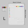 Acrylic Magnetic Weekly Kitchen Chart Chores Checklist for Teens Adult Family Multiple Kids Reusable Meal Planner 6 Markers