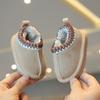 Baby Warm Casual Flat Low Top Snow Boots Winter Fashion Childrens' Concise Soft Soled Comfortable Non Slip Cotton Shoes