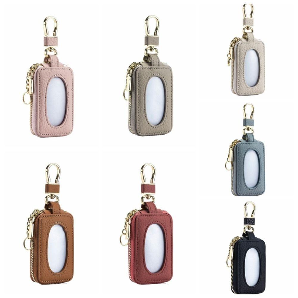 Universal Key Case Genuine Leather Leather Wallet Practical Keychain Holder  Men