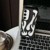 Frosted Hollow Flame Samsung S24 Ultra Case - Heat Dissipation, Drop Protection Cover