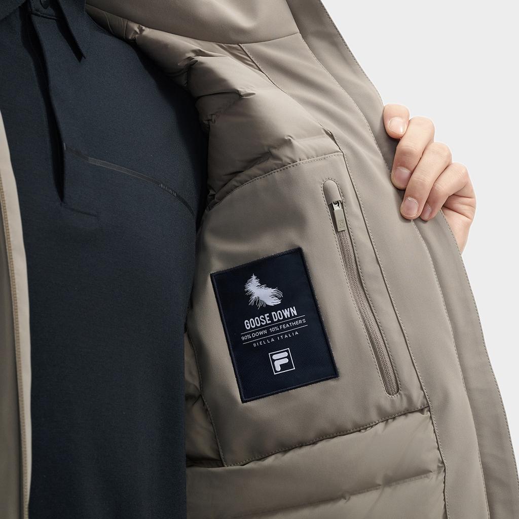 New FILA Down Jacket Men's Pulse Brown F11M442906FDK