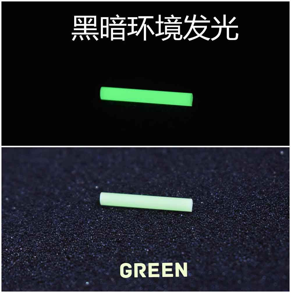 

High-brightness Resin Luminous Rod 3*22.5mm Fingertip Gyroscope Accessory Knife Umbrella Rope Decoration long-lasting luminous флуоресцентный зеленый