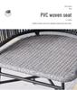 Three-Piece Rattan Chair & Table Set for Balcony or Outdoor Spaces
