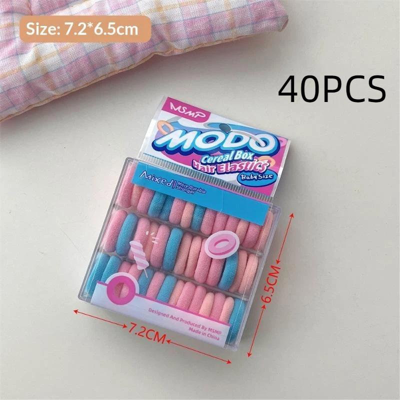 

.40/100pcs/bow Girls Candy Colored Soft Rubber Bands Student Lovely Hair Bands Hair Tie Ponytail Holder Accessories