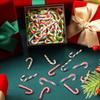 10/20Pcs Mini Candy Cane Christmas Decoration Red White Resin Candy DIY Craft Xmas Pendant Navidad Home Decor 2025 New Year Gift