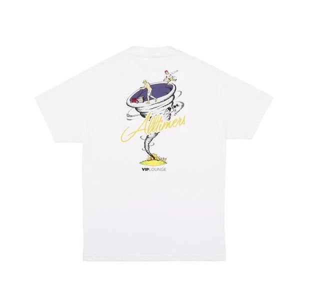 Alltimers Skate Streetwear Twister Tornado Men s White Tshirt Medium XL