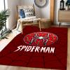 Spider-Man Red Background Non-Slip Rug - Polyester, Home Decor, Suitable for Bedrooms, Living Rooms, Entryways, and Studios