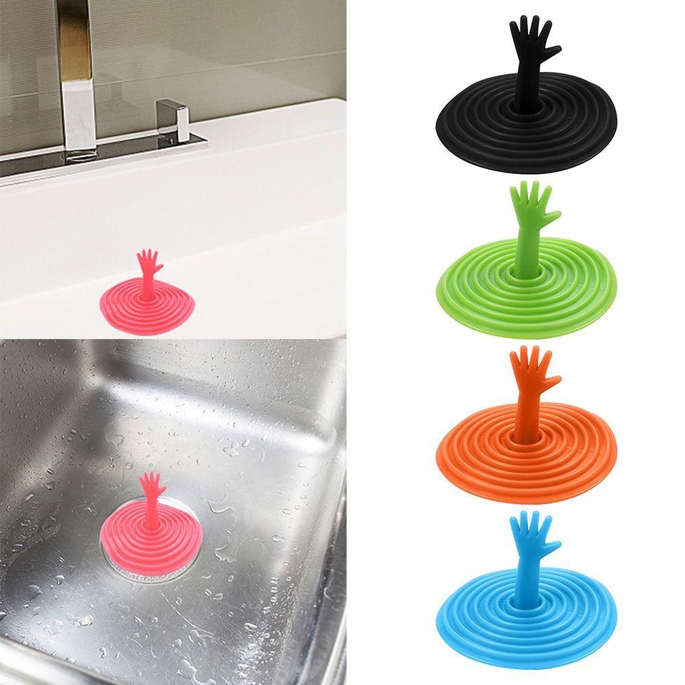 Bathtub Stopper Drain Cover Silicone Sink Hair Stopper Leakage-proof Flat Plug Stopper Kitchen Bathroom Accessories Hardware