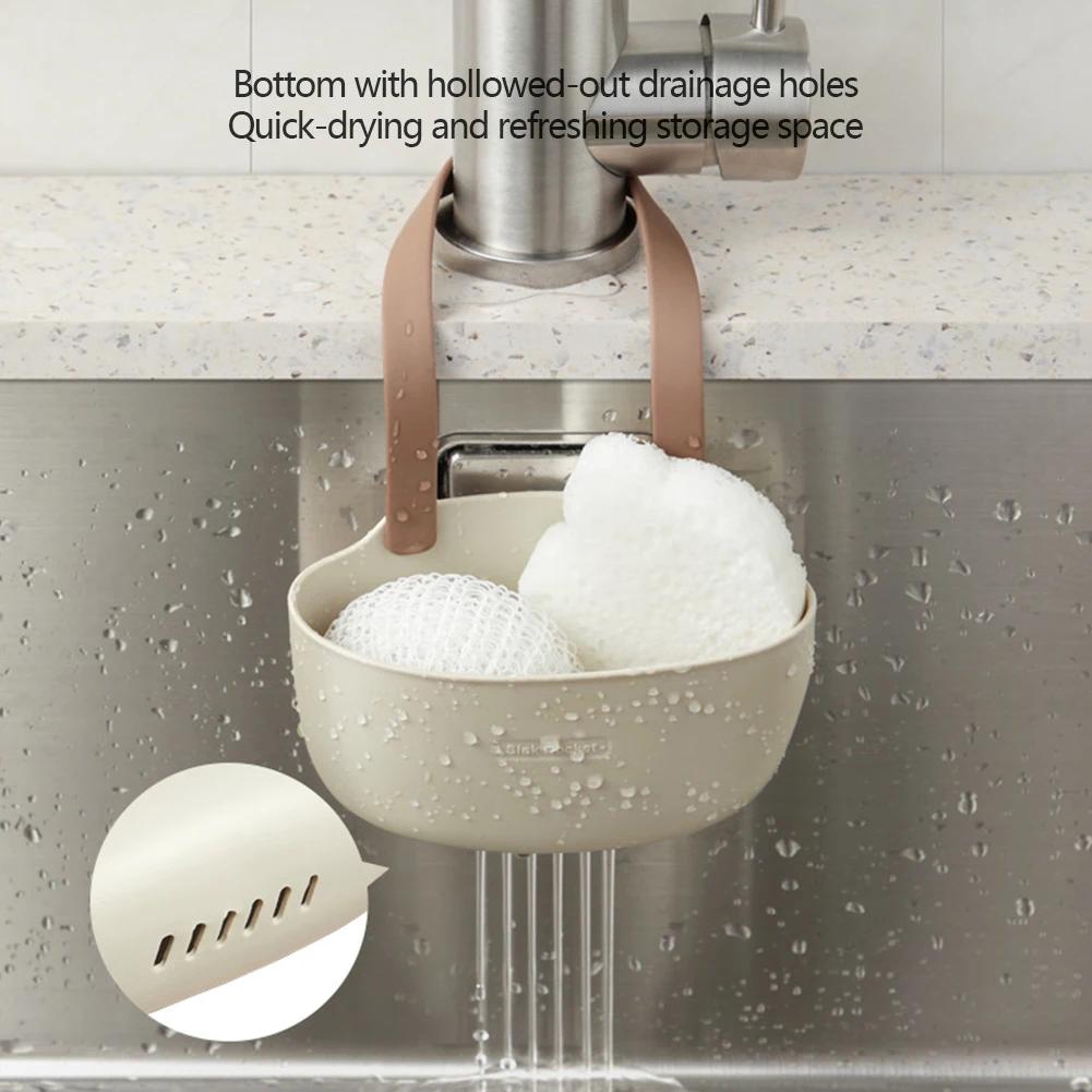 Adjustable Storage Rack Kitchen Sink Rack Hanging Drainage Basket Dishwashing Sponge Soap Rack Bathroom Drying Rack Accessories