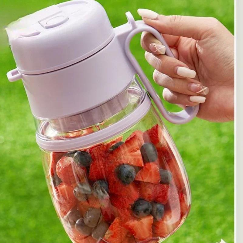 12 Leaf Knife 1000ml Large Capacity Juicer Household Cup Juicer Crushable Ice Bucket Portable  Juicer