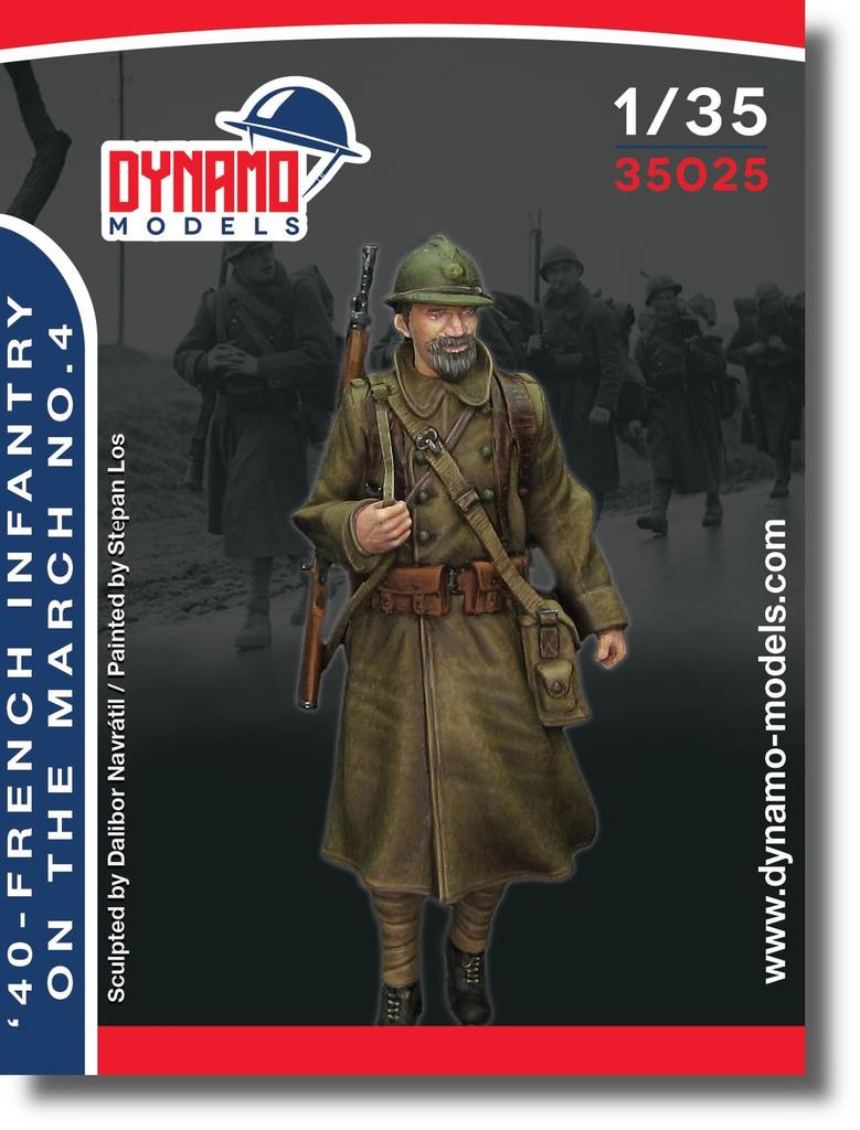 Dynamo Models French Infantry 4 1940 Resin Kit DYN35025 1/35 (person)