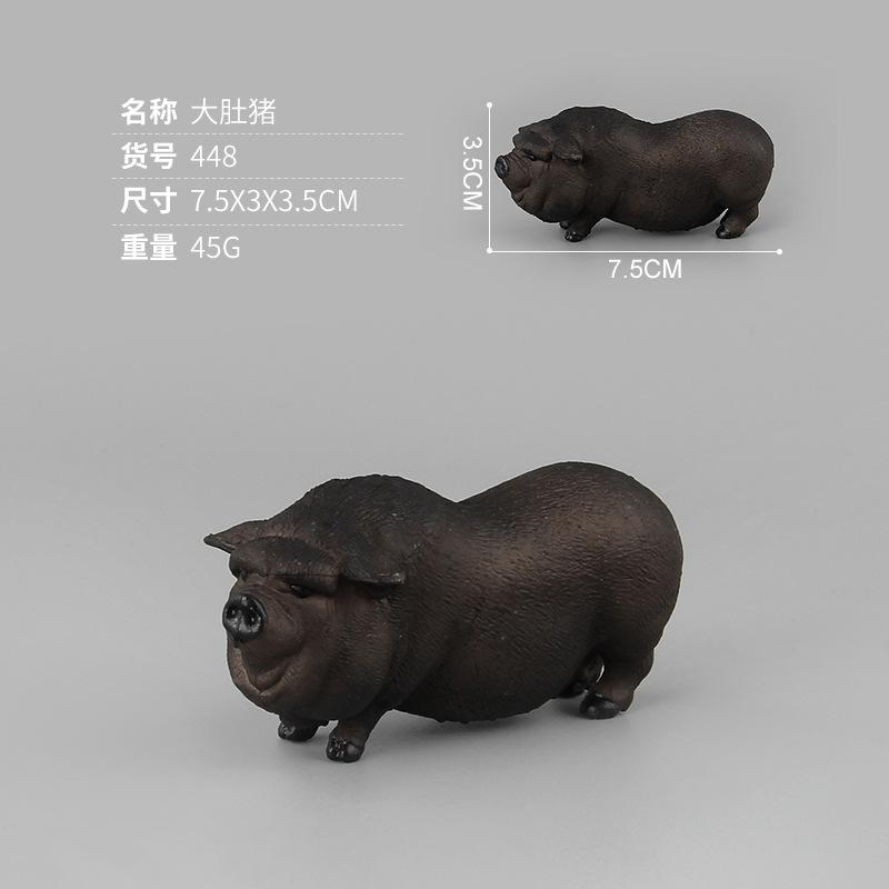 Simulation Livestock Mammal Model Toy Piglet Doll Static Home Ornament Animal Model A Variety Of Optional