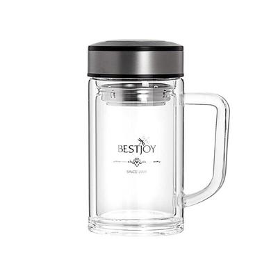 Double-Layer Borosilicate Glass Office Cup