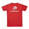 Phiten RAKU XO T-Shirt, Red/White,