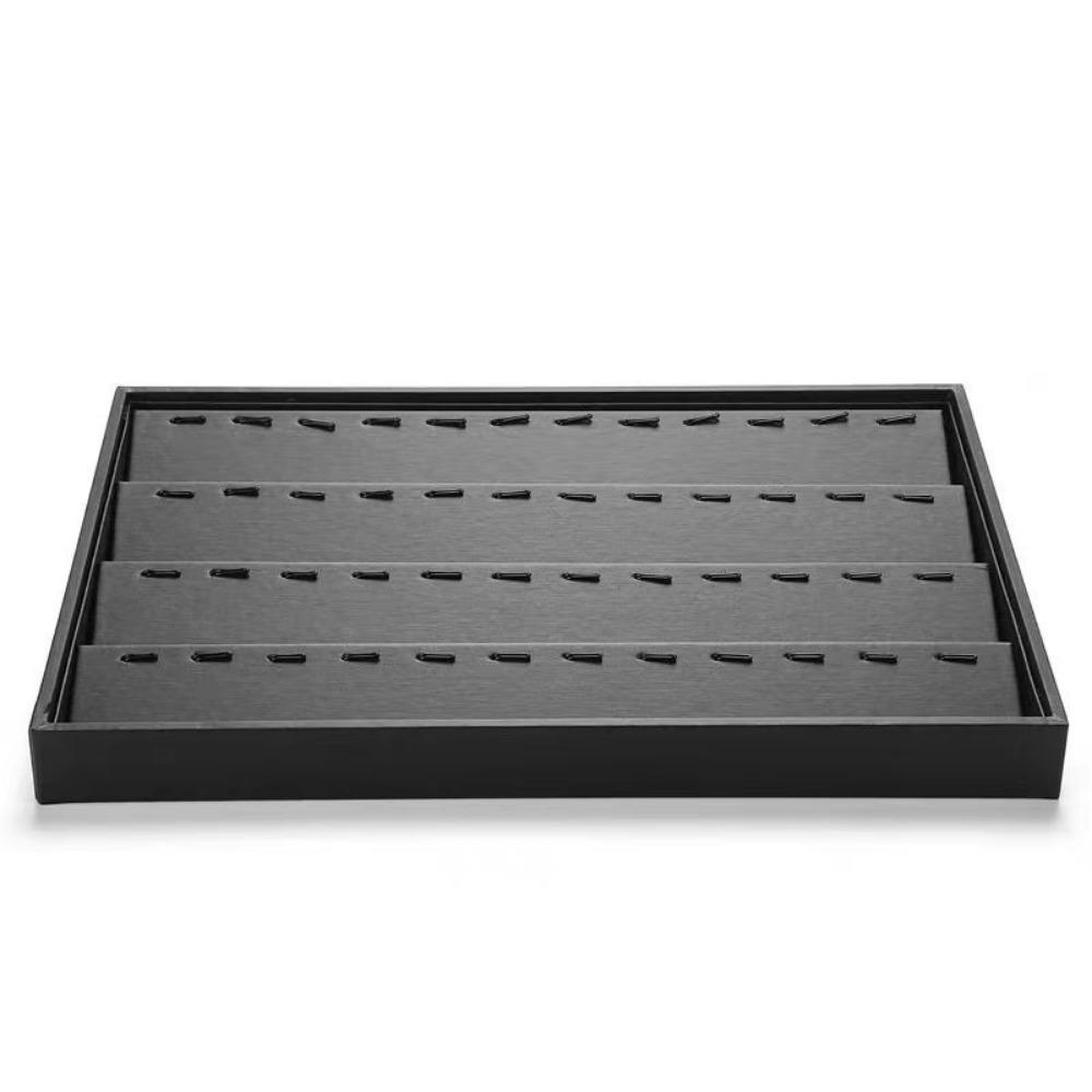 Multi Compartments PU Leather Jewelry Pallet Stackable Jewelry Drawer Inserts  Necklaces