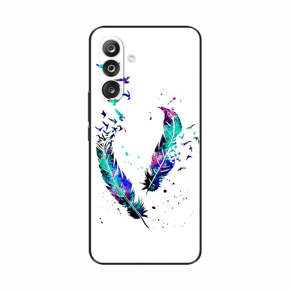For Samsung M36 5G Case M366B Cute Flowers Cat Painted Shockproof Silicone Back Cover For Samsung Galaxy M36 M35 M34 Phone Cases