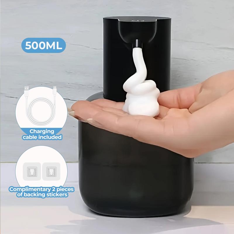 New Wall Mounted Automatic Soap Dispenser Foam Smart Hand Washing Machine 500ml Liquid Rechargeable Bathroom Induction Sensor