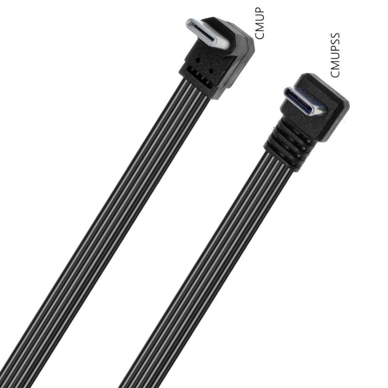 45W 90 Degree Elbow USB C Type C Cable Type C To USB C Male Fast Charging Data Cord for Laptop PC Phone Laptop