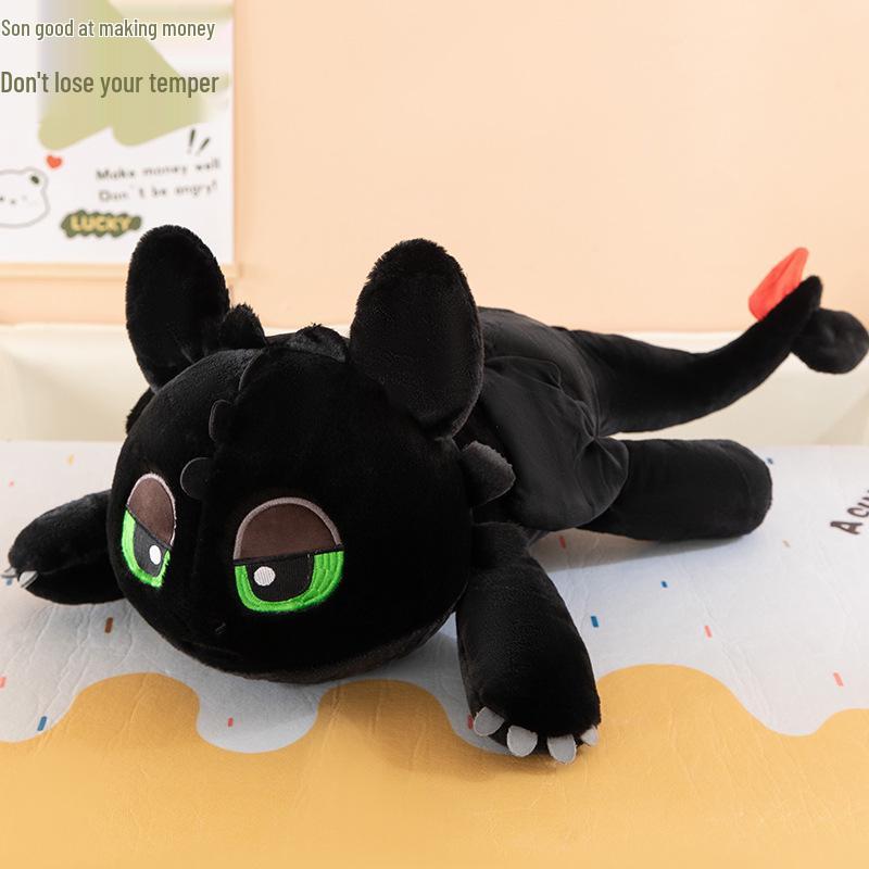 Animal Sleepy Toothless Dragon Trainer Plush Toy - Sleepy Dragon Hugging Pillow for Kids 35cm 0.16kg