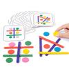 Wooden Colorful Stick Toys Stimulate Children's Image And Color Discrimination Ability Through Interesting Puzzle Games.