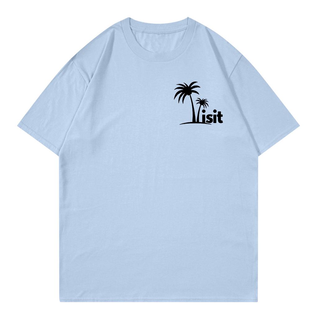 Unisex T-shirt Casual Loose Top Comfortable Round Neck T-shirt
