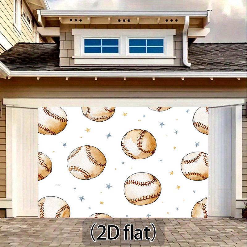 2D flat surface baseball-themed party backdrop suitable for sports event decoration and home decoration polyester fiber