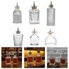 Classical Engraved Glass Barwares Bottle Including Airtight Plugs Drink Serving Pourer For Freshness And Style