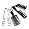 Set Pettini per Acconciatura Uomo Pettini a Denti Larghi Texture Pettine da Barbiere Parrucchiere per Capelli con Ciuffo Pompadour Set da 4 Pezzi