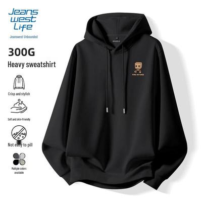 Jeanswest Men's Casual Loose Fit Hoodie