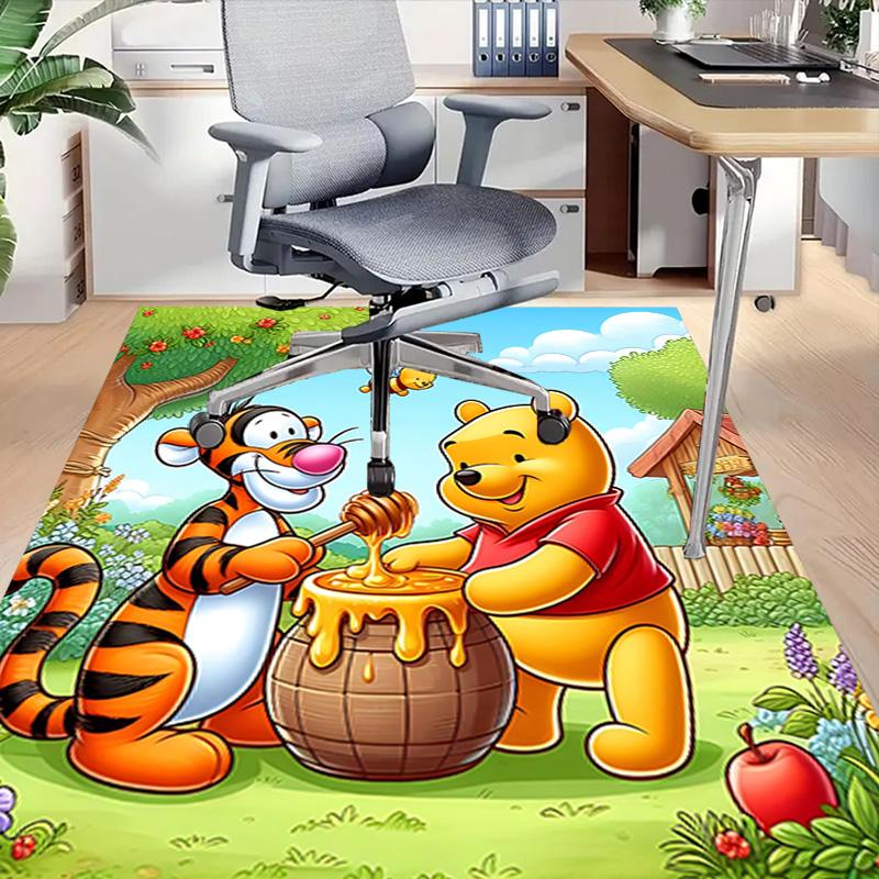 1pc Tiggers Joyful Adventure Carpet for Playroom Bedroom Living Room Sofa Home Decor,kids Game Area Rug Non-slip Floor Mat Y72917