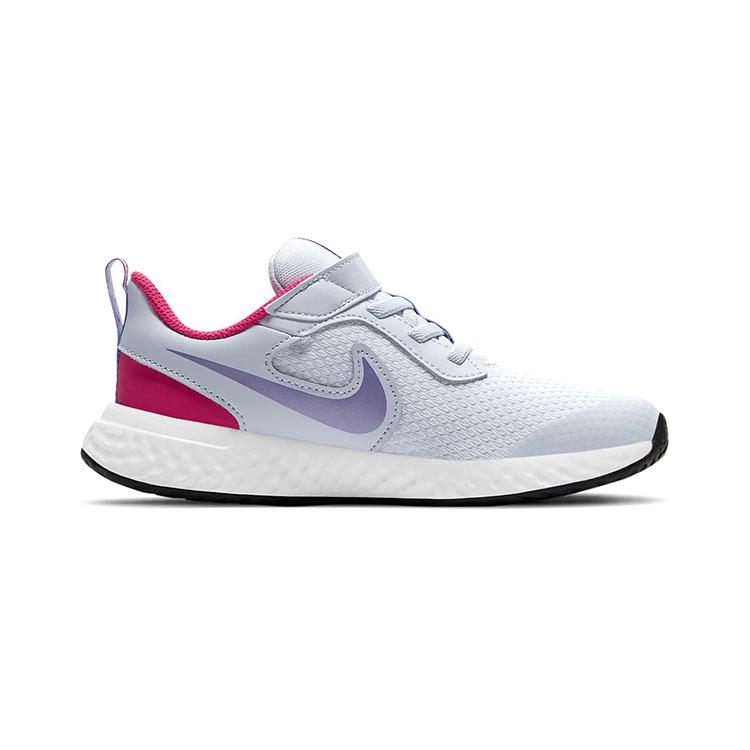 Nike REVOLUTION 5 Athleisure Low Top Kids' Running Shoes Light Blue Children Aged 3 7 Years Old BQ5672-018