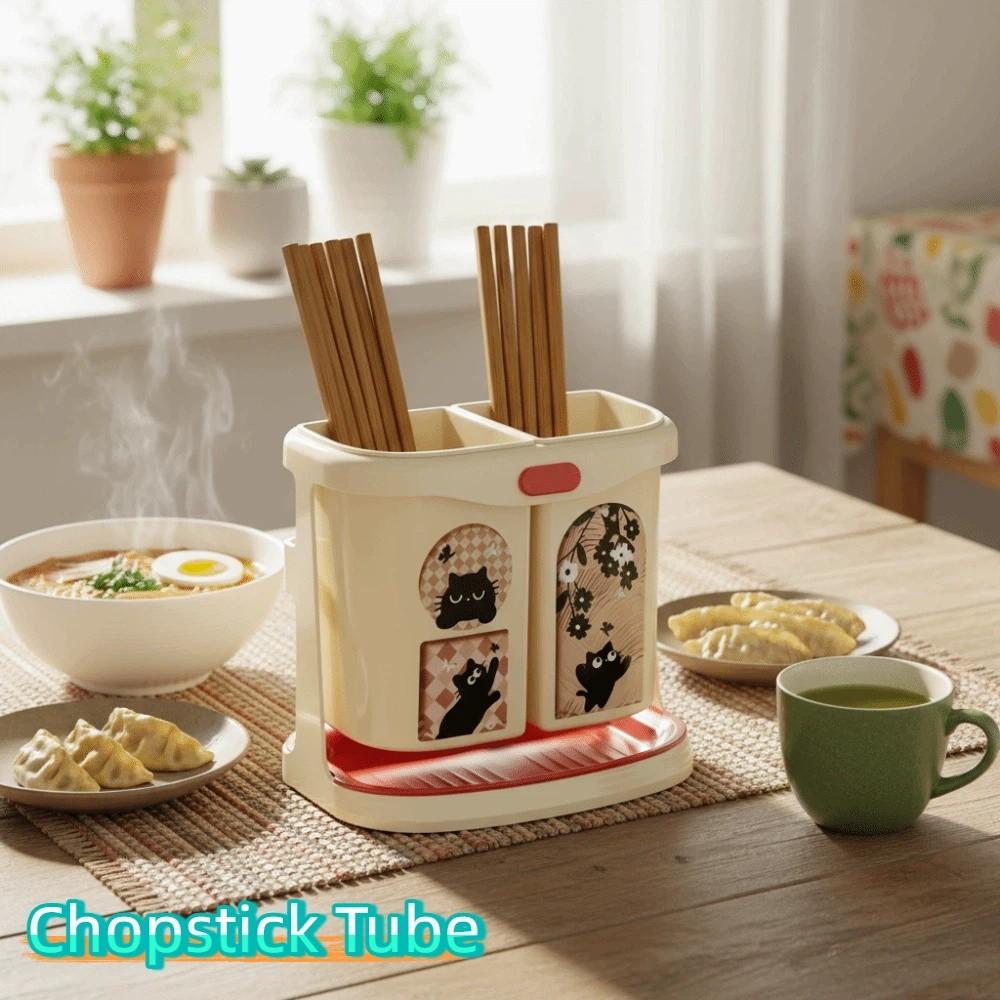 Large Capacity Kitchen Storage Tube Divided Compartments No Drilling Holder  Wall Mounted Storage