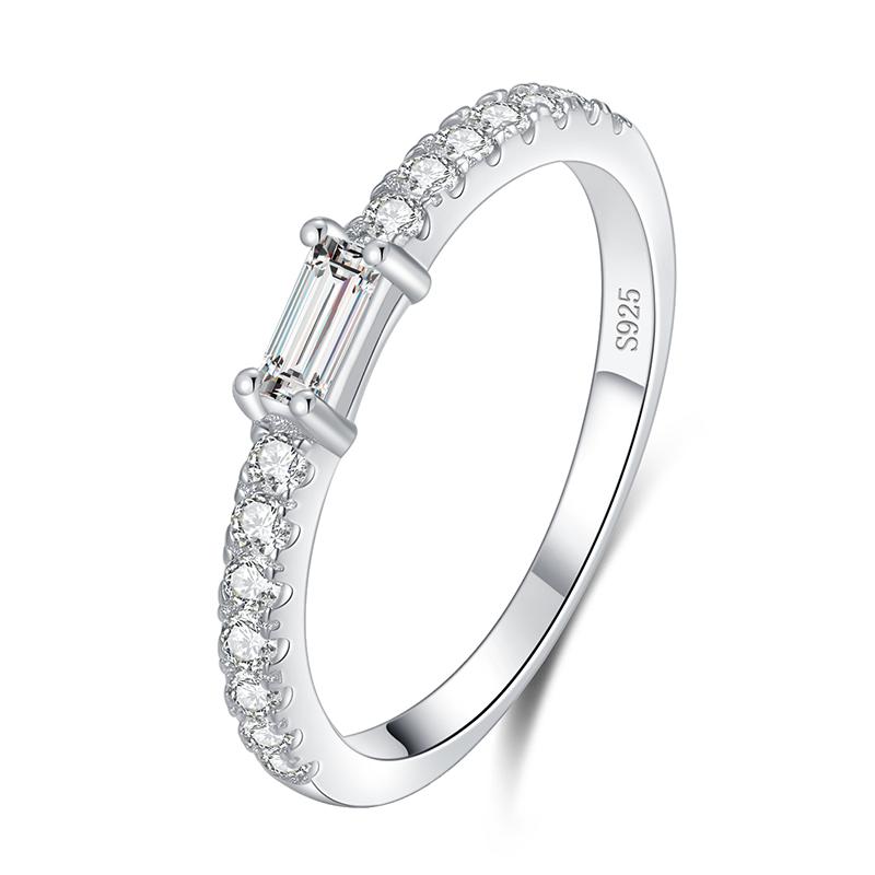 

Top Quality 100% Real 925 Sterling Silver Classic Charm AAAAA Zirconia Wedding Finger Rings For Women Fine Jewelry anel 9