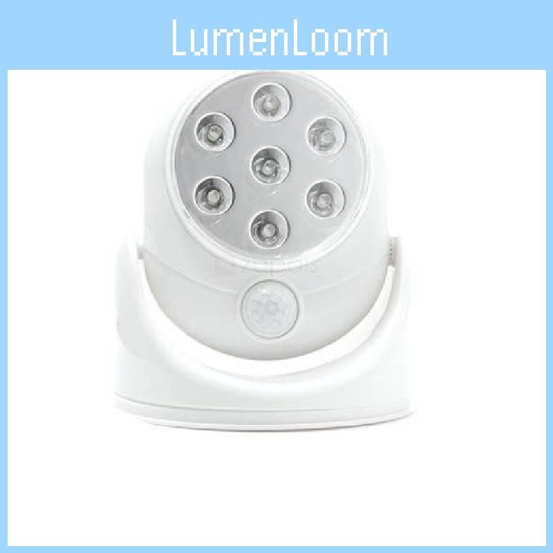 LED Drahtloses 360-Grad-Rotations-Nachtlicht mit Infrarotsensor für Wohnzimmerdekoration