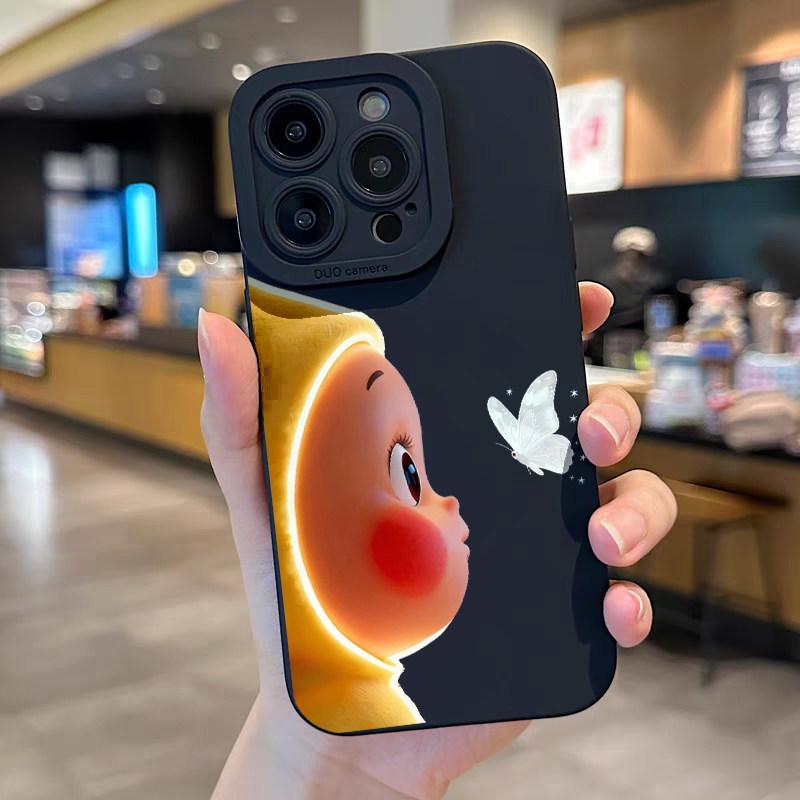 

High-End Frosted Butterfly Cartoon Case for Apple 12mini/13promax/16plus/17 Apple 6/6s