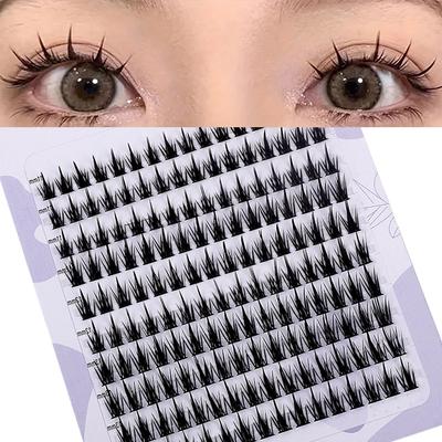 160 řádků Cluster Lashes Umělé norkové řasy Cluster Přírodní prodloužení řas 3D Rusko Strip Individuální řasy Cluster