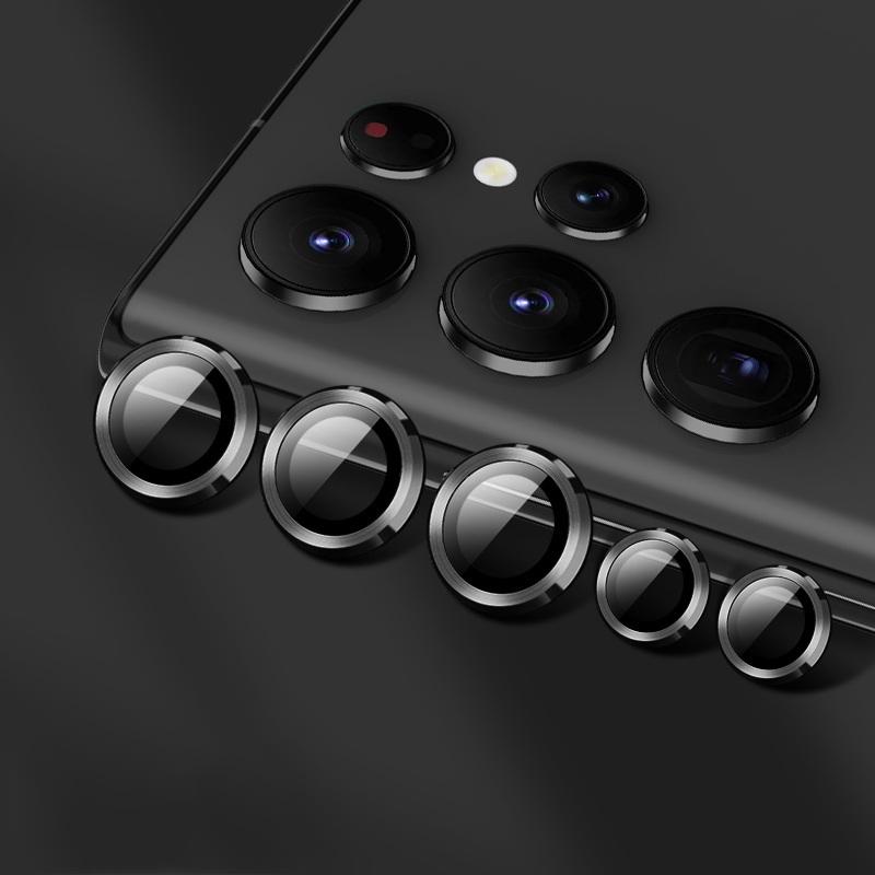 

Захисна плівка для об єктива камери з алюмінієвого сплаву, загартованого скла та металу, для Samsung S24 Ultra Galaxy S23 Ultra, аксесуари Samsung S23 Ultra чорний