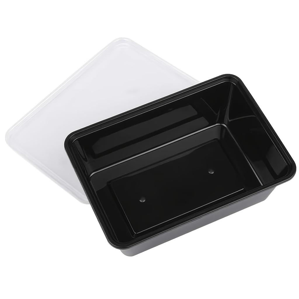 Netěsné nádoby na přípravu jídla s víkem Opakovaně použitelné, stohovatelné plastové boxy na skladování potravin pro zdravá a pohodlná jídla na cestách